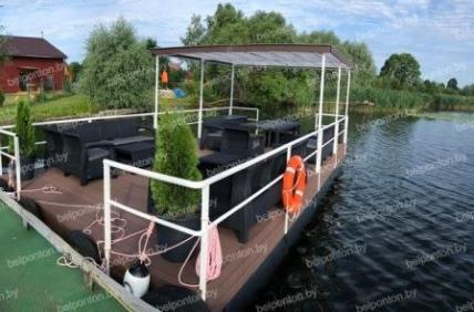 купить пластиковый понтон для бани на воде, хаусбота